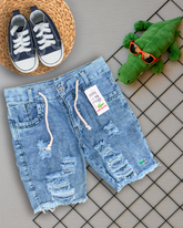 BERMUDA DESTROYED JEANS INFANTIL - LACOSTE