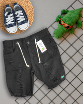 BERMUDA DESTROYED JEANS INFANTIL - LACOSTE